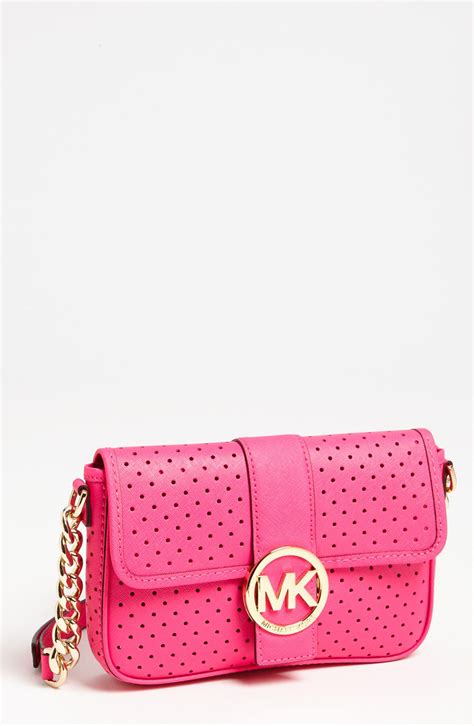 michael kors fulton small crossbody pink